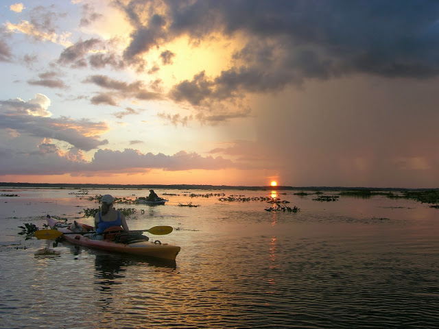 Sunset on Orange Lake